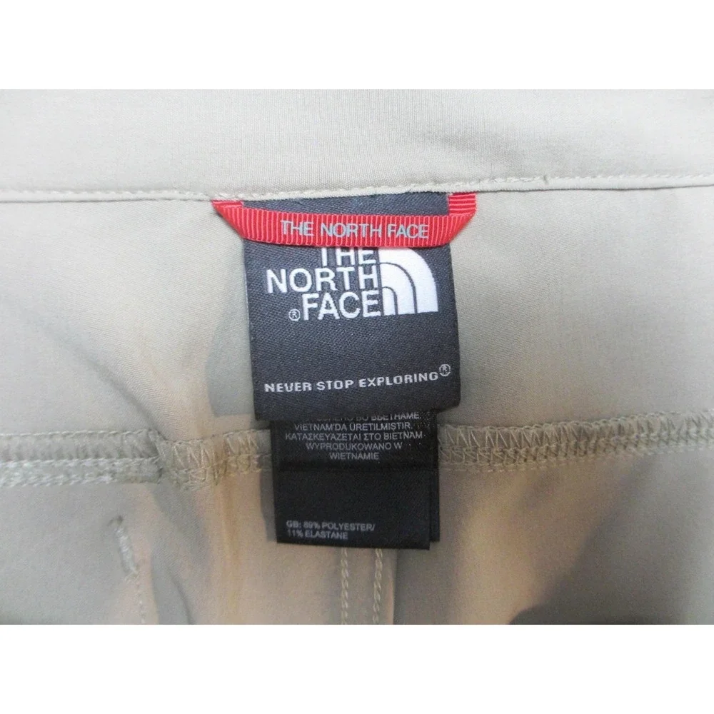 The North Face Cargo Shorts Mens 30 Beige Excellent Belted Hiking Stretch A3XY